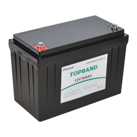 Topband Lithium batteri 12volt 100Ah med app overvågning (HEAT)